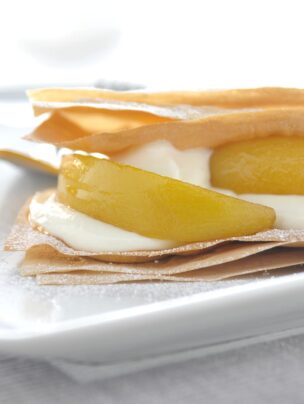 Brzoskwinie & Philadelphia w wersji mille-feuille