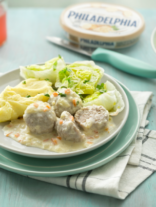 Pulpety w sosie chrzanowym