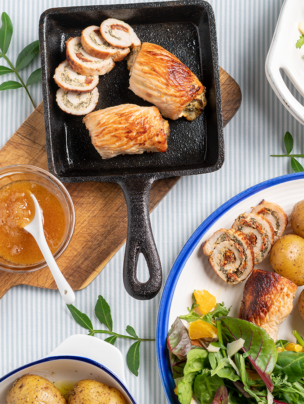 Roladki z indyka po toskańsku