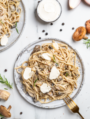 Spaghetti z leśnymi grzybami