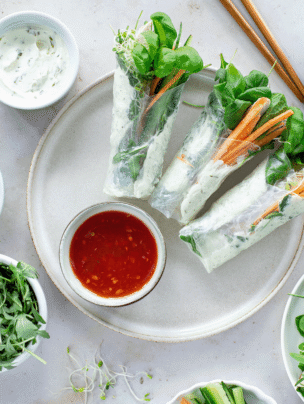 Spring rollsy z kurczakiem