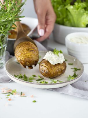 Ziemniaczki Hasselback