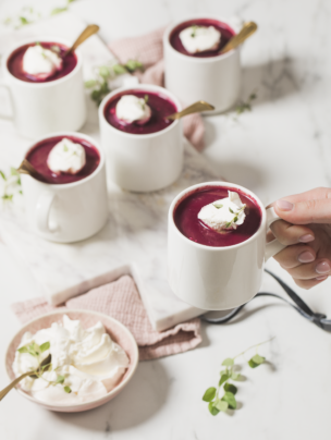 Krem z buraków i jabłek