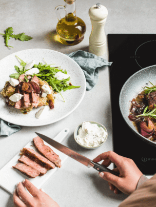 Sałatka ziemniaczana ze stekiem