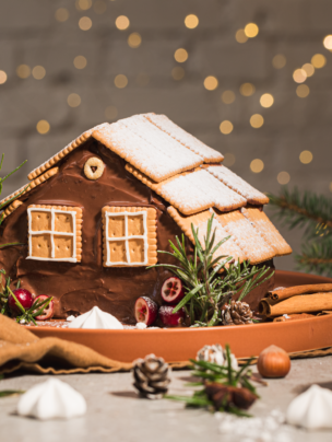 Świąteczny domek z piernika