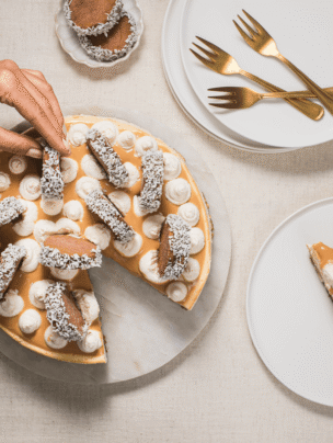 Sernik alfajores z ciasteczkami mini alfajores